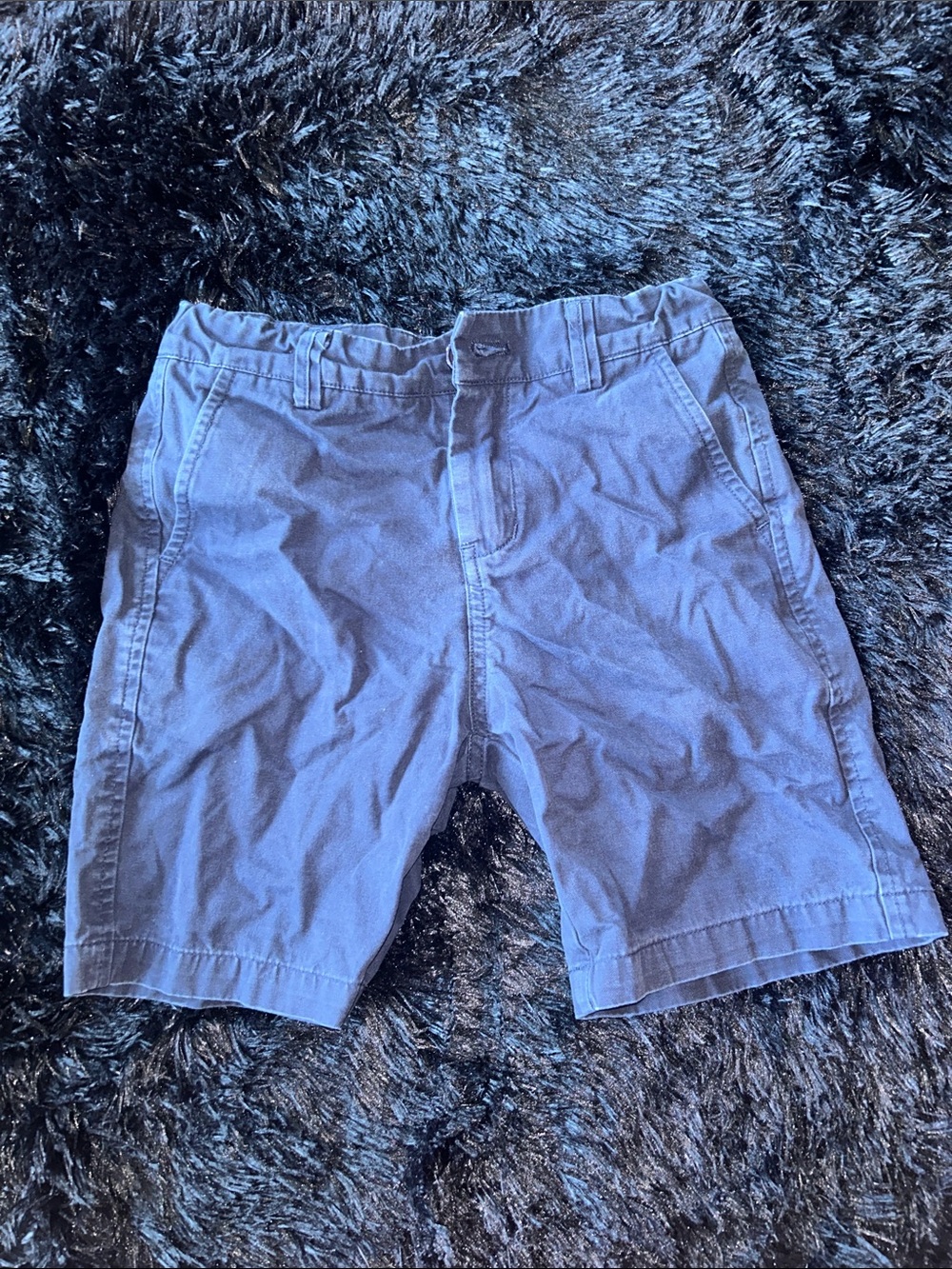 Toobydoo Men's Slate Blue Flat-Front Shorts